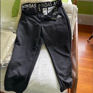 Ladies ADIDAS softball pants.  Size Medium- Black
